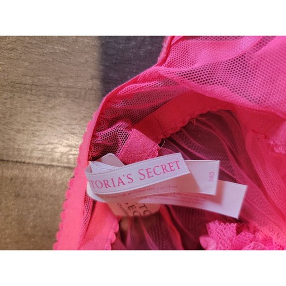 Victoria Secret hot pink top lingerie 34D‎ - Picture 4 of 5